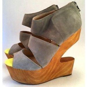 Super cute Cut out wooden Wedges